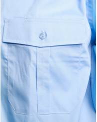 Epaulette Poplin Shirt S/S, Men's & Women's